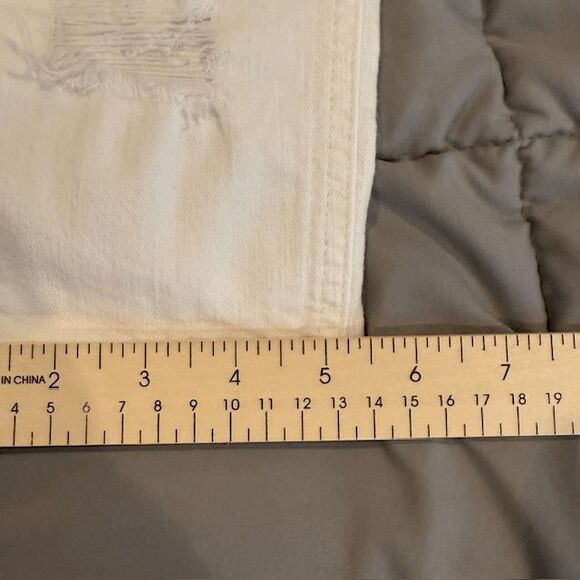 Rag & Bone Dre Distressed Jeans in White Brigade Skinny Fit Ankle Size 26 - Picture 12 of 12